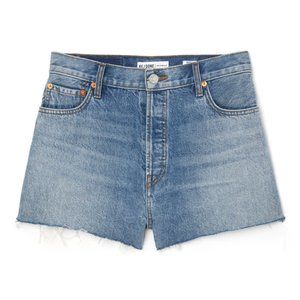 NWT RE/DONE High Rise Shorts (Faded Indigo, 26)